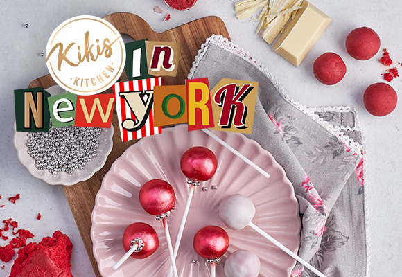 Logo: Kikis Kitchen in New York; Rezept: Weihnachts-Cakepops