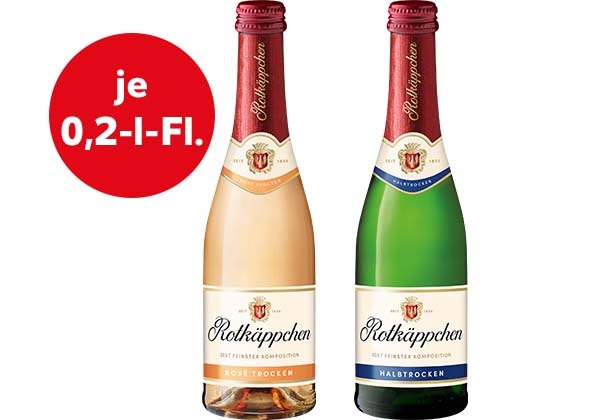 ROTKÄPPCHEN Piccolo-Sekt, versch. Sorten; Störer: je 0,2-l-Fl.