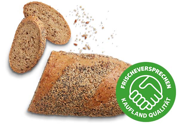 Weltmeisterbrot**; Logo: FRISCHEVERSPRECHEN KAUFLAND QUALITÄT