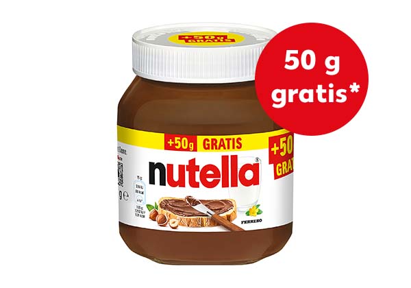 NUTELLA Nuss-Nugat-Creme; Störer: 50 g gratis*