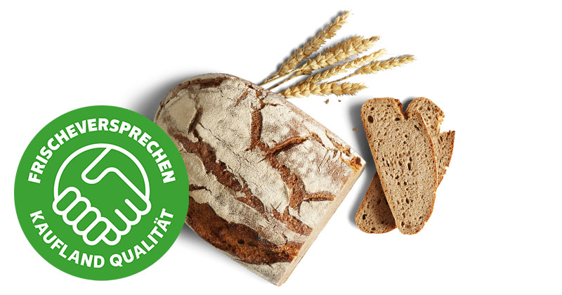 Krustenbrot; Logo: FRISCHEVERSPRECHEN KAUFLAND QUALITÄT
