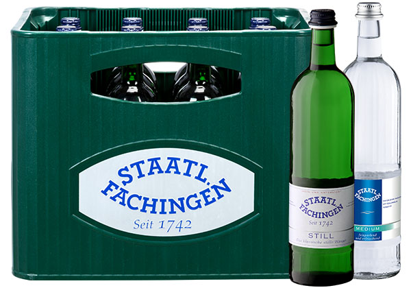 STAATL. FACHINGEN Heilwasser still oder Mineralwasser medium