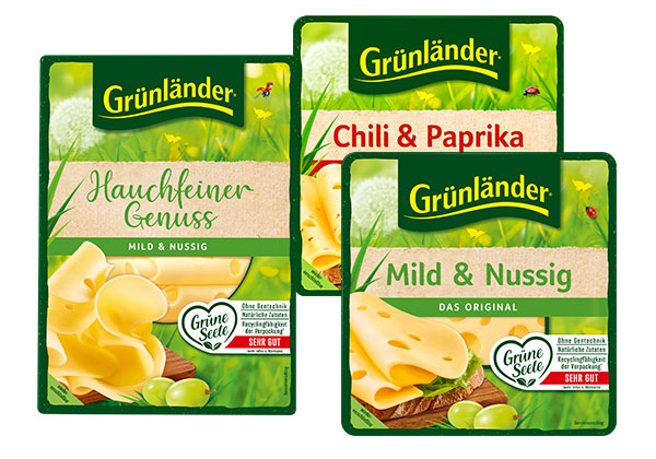 GRÜNLÄNDER Dtsch. Schnittkäse, versch. Sorten