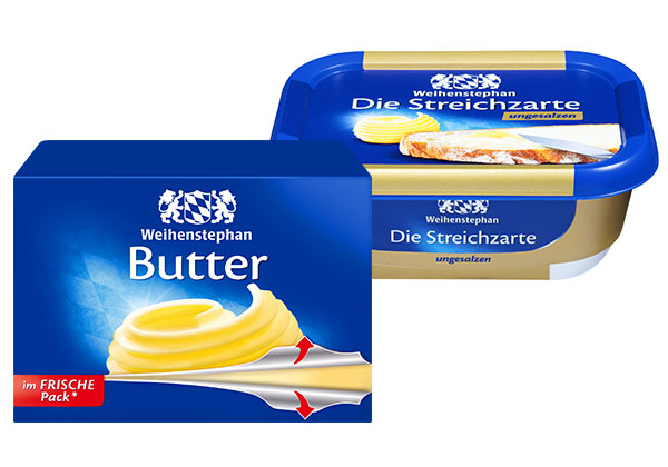 WEIHENSTEPHAN Butter oder Die Streichzarte, versch. Sorten