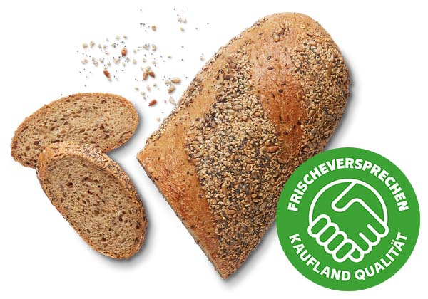 Weltmeisterbrot**; Logo: FRISCHEVERSPRECHEN KAUFLAND QUALITÄT