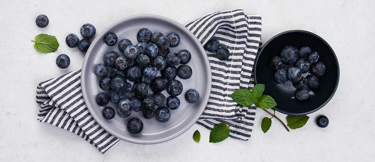 Abbildung: Heidelbeeren in einer Schale