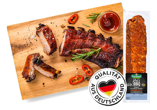 K-PURLAND Grillrippe Arizona Style; Logo: QUALITÄT AUS DEUTSCHLAND