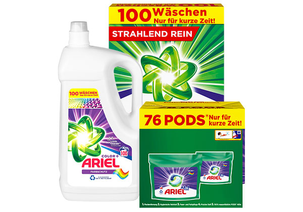 ARIEL Voll- oder Colorwaschmittel, versch. Sorten