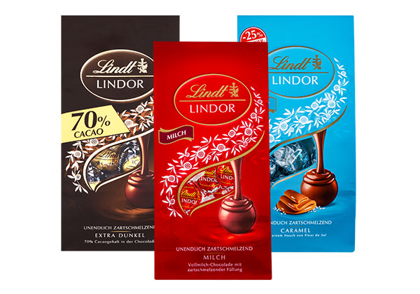 LINDT Lindor Kugeln, versch. Sorten