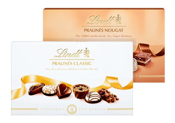 LINDT Pralinés, versch. Sorten