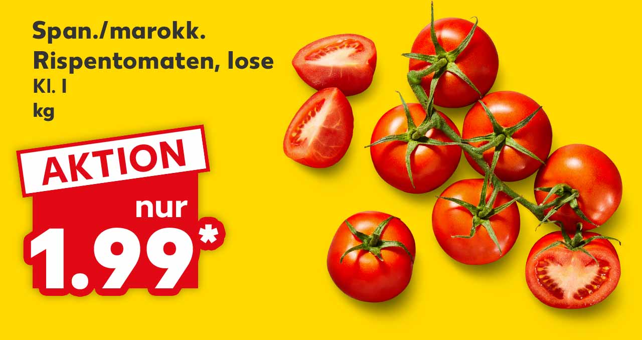 Span./marokk. Rispentomaten, lose, Kl. I, kg für 1.99 Euro*