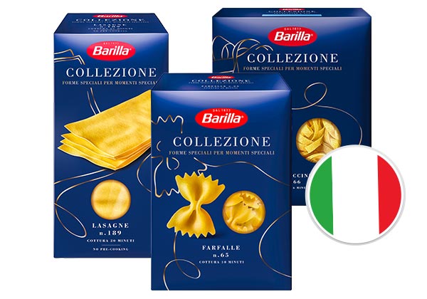 BARILLA Collezione Pasta, versch. Sorten; Flagge: Italien