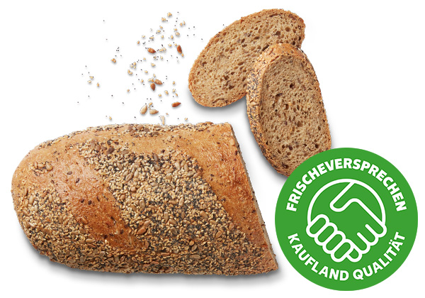 Weltmeisterbrot; Logo: FRISCHEVERSPRECHEN KAUFLAND QUALITÄT