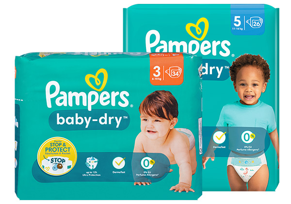 PAMPERS Baby Dry, versch. Sorten