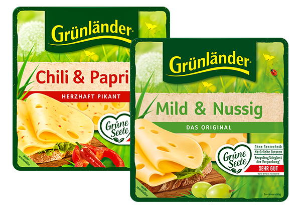 GRÜNLÄNDER Dtsch. Schnittkäse, versch. Sorten