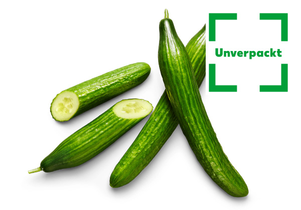 Span./niederl. Gurke, lose; Logo: Unverpackt