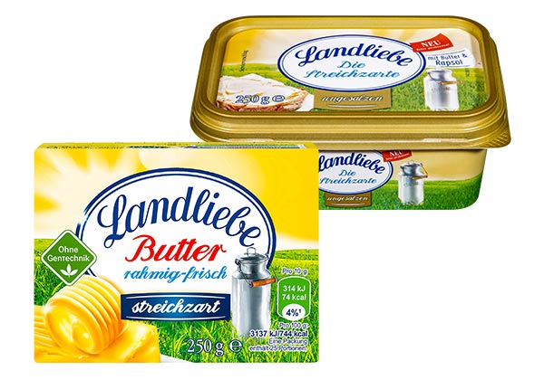 LANDLIEBE Butter oder Die Streichzarte, versch. Sorten