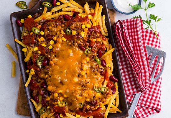 Rezept: Chili-Cheese-Fries