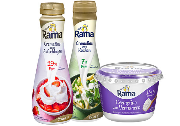 RAMA Cremefine, versch. Sorten