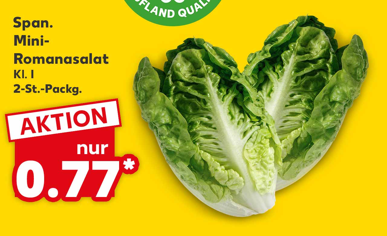 Span. Mini-Romanasalat, Kl. I, 2-St.-Packg. für 0.77 Euro*