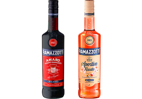 Ramazotti Amaro, Aperitivo Rosato oder Aperitivo Fresco, versch. Sorten