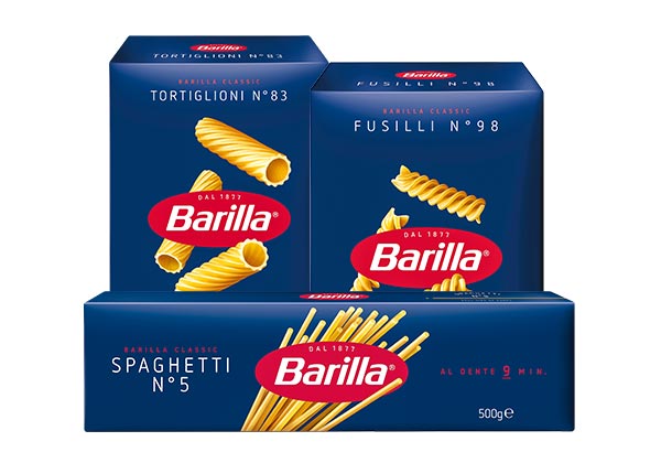 Barilla Pasta, versch. Sorten