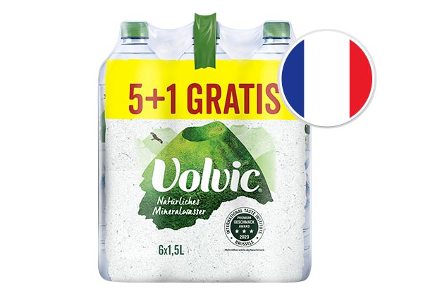 Volvic Naturelle; Flagge: Frankreich