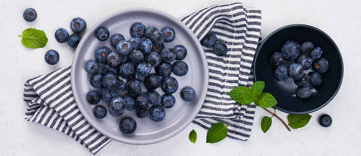 Abbildung: Heidelbeeren in einer Schale