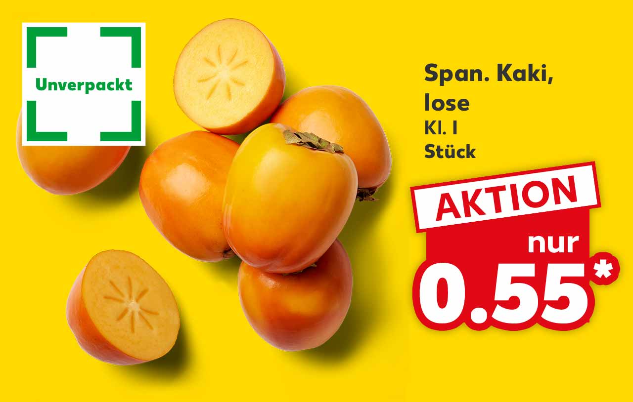 Span. Kaki, lose, Kl. I, Stück für 0.55 Euro*; Logo: Unverpackt
