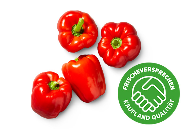 Span./niederl. Paprika, rot; Logo: Frischeversprechen Kaufland Qualität