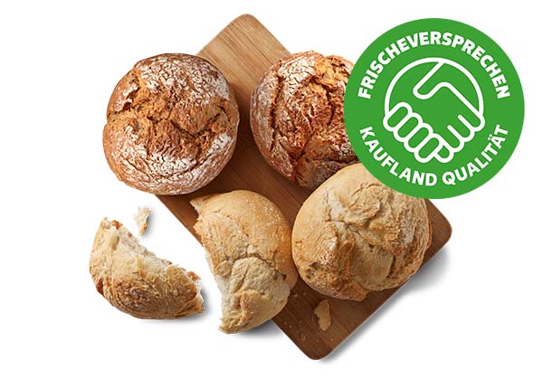 Rosenbrötchen, versch. Sorten; Logo: Frischeversprechen Kaufland Qualität