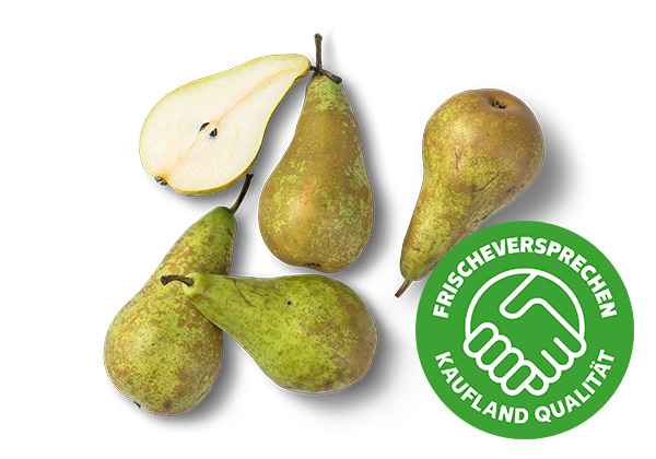 Niederl./belg. Tafelbirnen; Logo: Frischeversprechen Kaufland Qualität