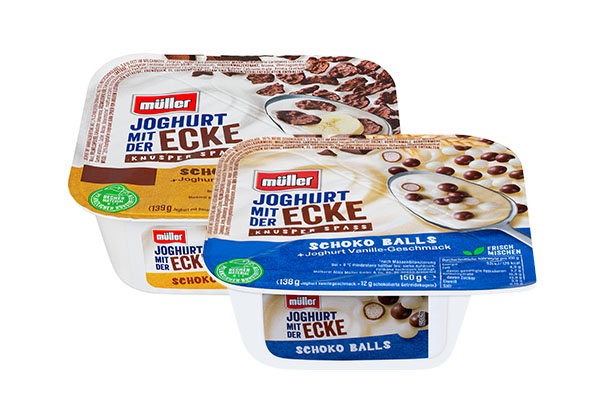 Müller Joghurt mit der Ecke, versch. Sorten
