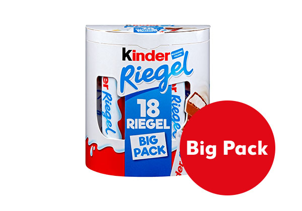 Kinder Riegel; Störer: Big Pack