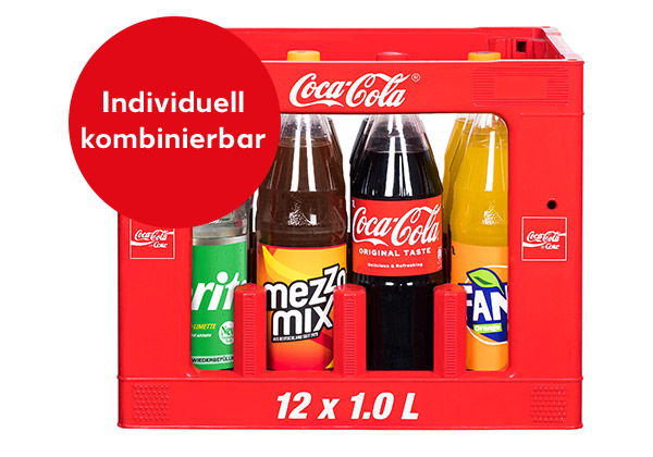 Coca-Cola, Fanta, Sprite oder Mezzo Mix, versch. Sorten; Störer: Individuell kombinierbar