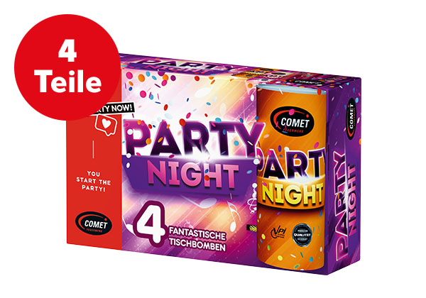 Comet Tischbomben »Party Night«; Störer: 4 Teile