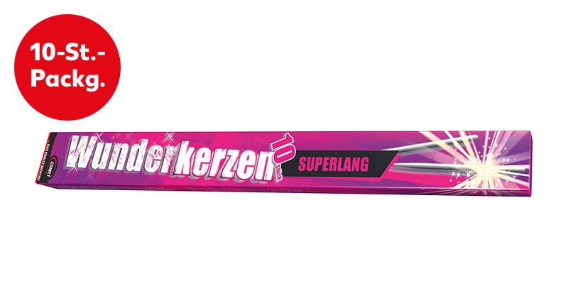 Comet Wunderkerzen superlang; Störer: 10-St.-Packg.