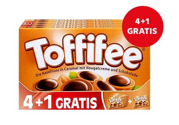 Toffifee; Störer: 4+1 Gratis