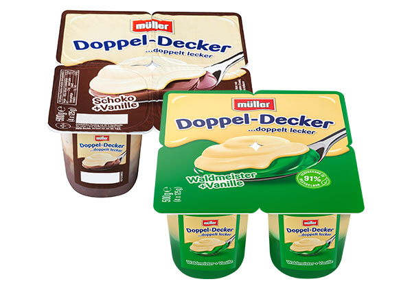 Müller Doppel-Decker oder Wackelpudding, versch. Sorten