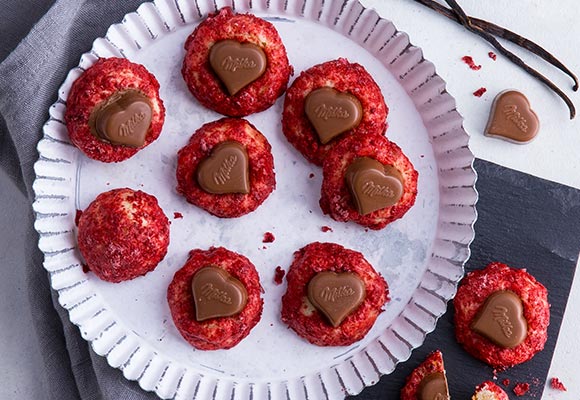 Rezept: Valentinstags-Cookies mit Pralinen