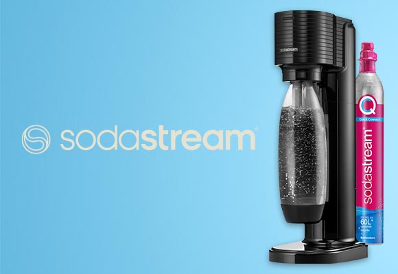 Logo: sodastream; Abbildung: Sodastream Wassersprudler »Gaia«