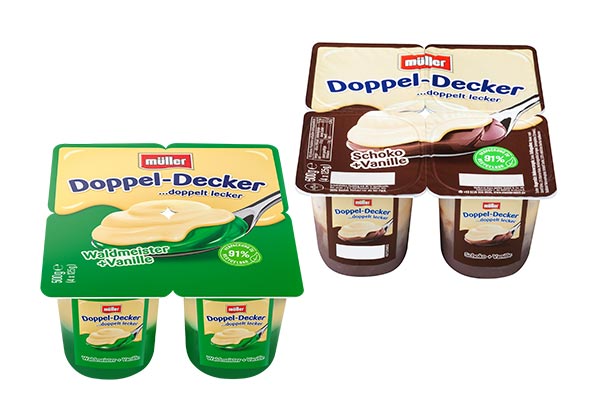 Müller Doppel-Decker oder Wackelpudding, versch. Sorten
