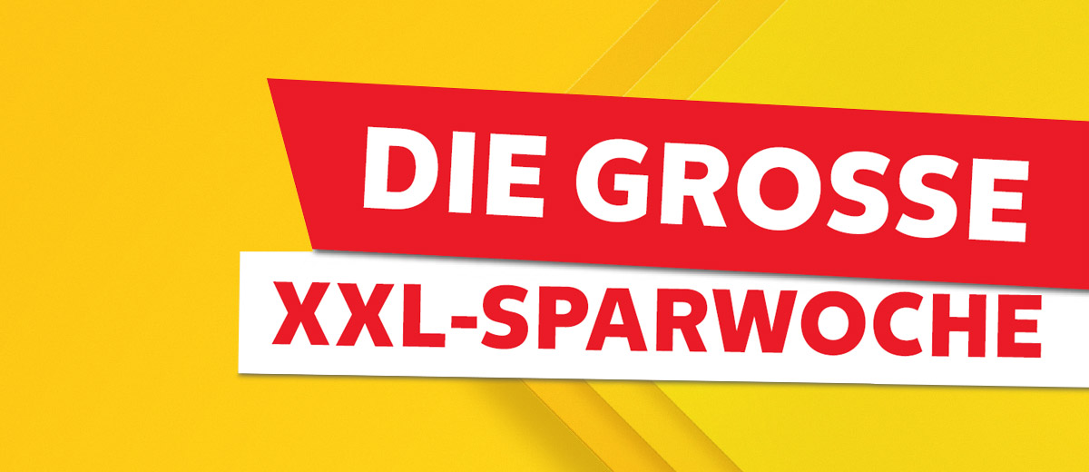 Schriftzug: Die extragroße Sparwoche