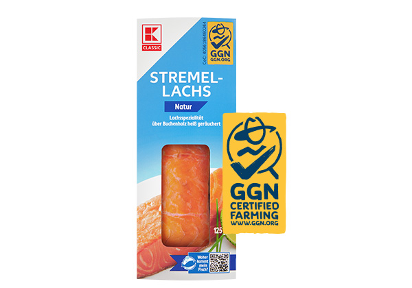 K-Classic Stremellachs; Logo: Ggn certified farming