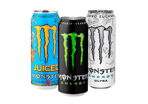 Monster Energy Drink, versch. Sorten