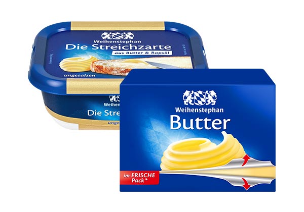  Weihenstephan Die Streichzarte oder Butter, versch. Sorten