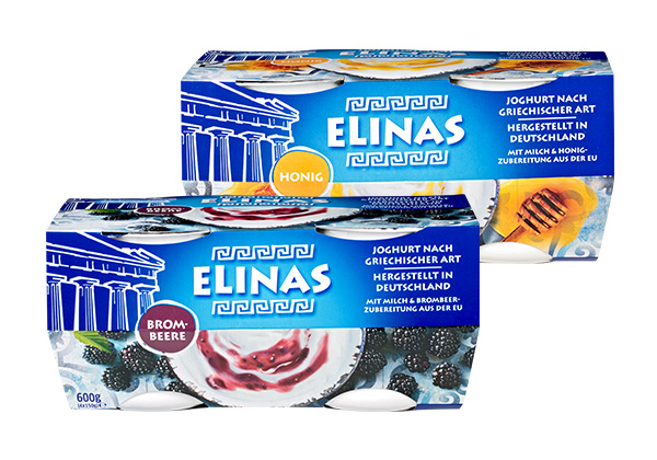 Elinas Joghurt nach griech. Art, versch. Sorten
