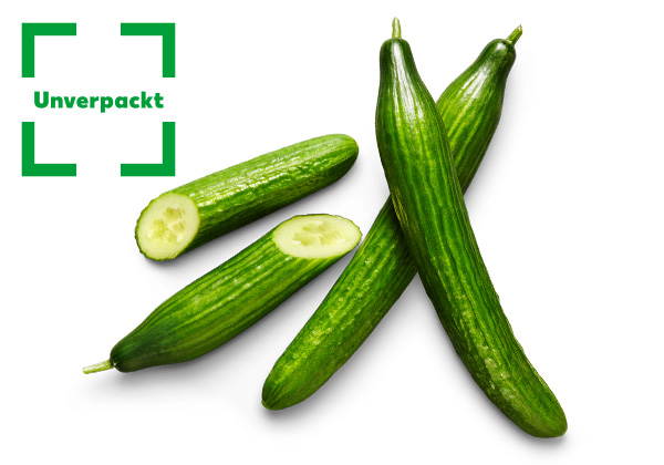Span./niederl. Gurke, lose; Logo: Unverpackt