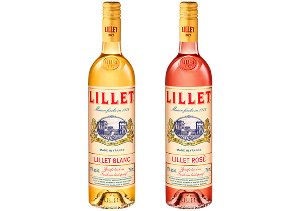 Lillet Weinaperitif, versch. Sorten