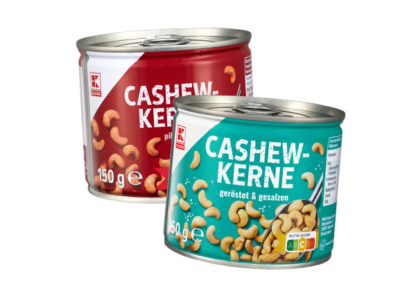 K-Classic Cashewkerne, versch. Sorten
